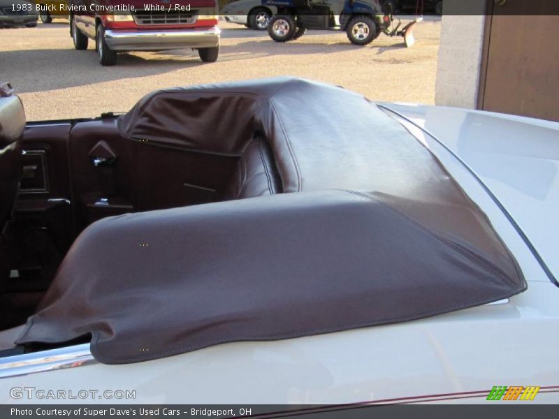 White / Red 1983 Buick Riviera Convertible