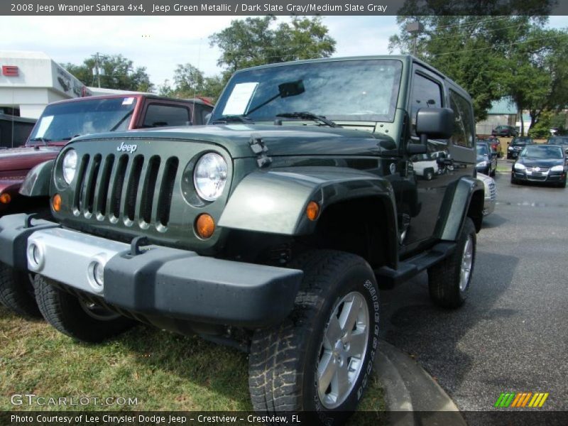 Jeep Green Metallic / Dark Slate Gray/Medium Slate Gray 2008 Jeep Wrangler Sahara 4x4