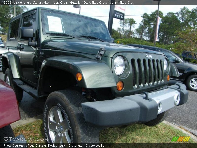 Jeep Green Metallic / Dark Slate Gray/Medium Slate Gray 2008 Jeep Wrangler Sahara 4x4