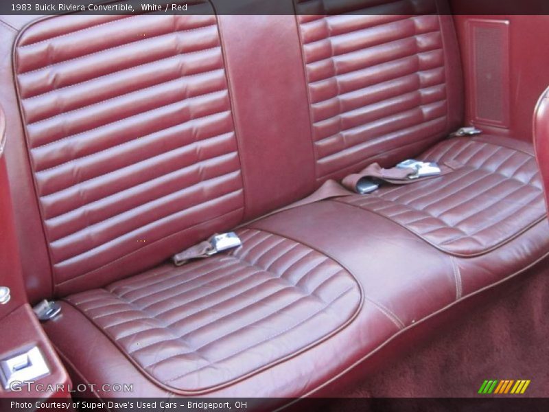  1983 Riviera Convertible Red Interior