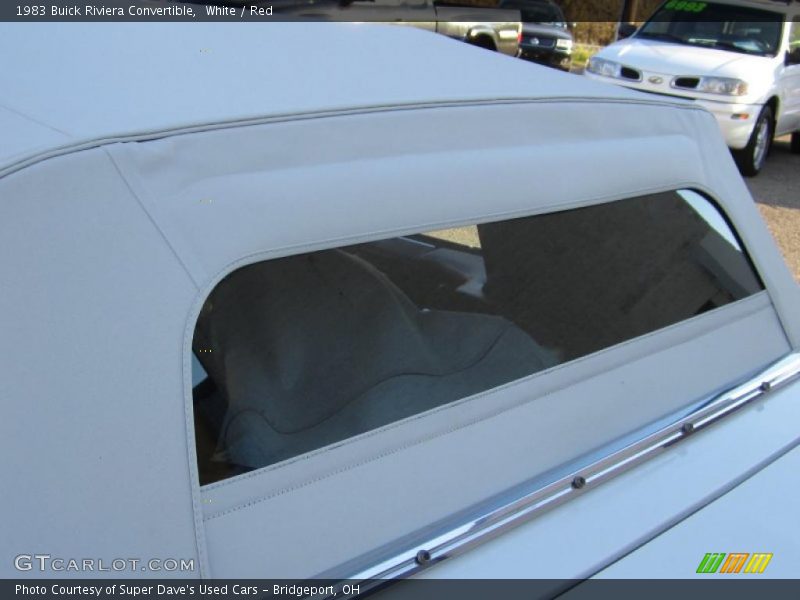 White / Red 1983 Buick Riviera Convertible