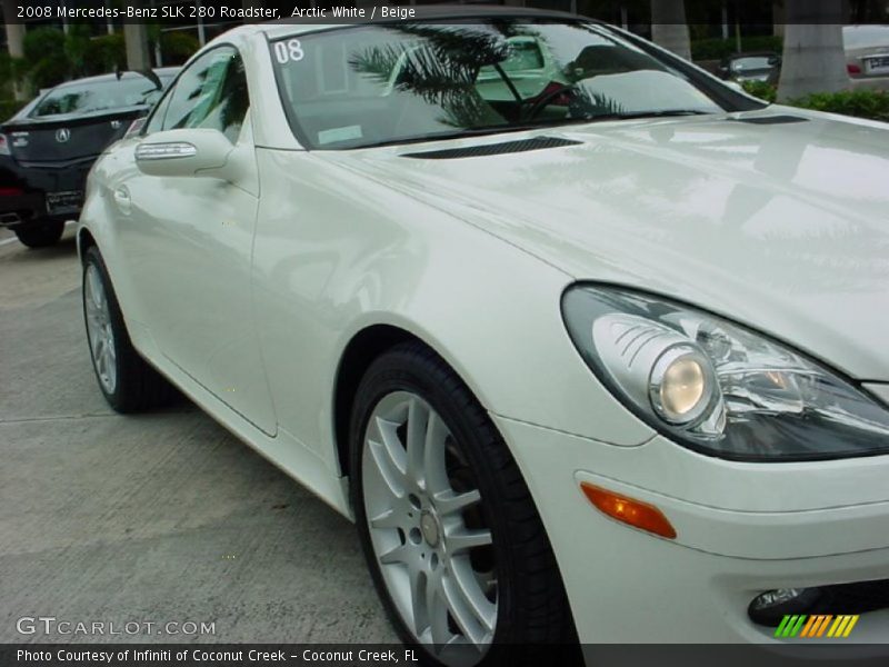 Arctic White / Beige 2008 Mercedes-Benz SLK 280 Roadster