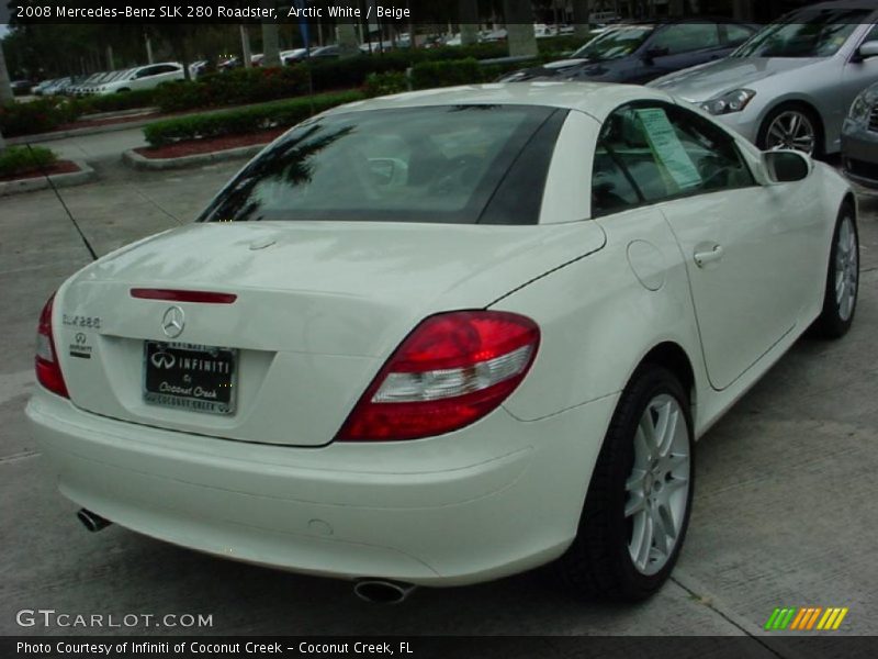 Arctic White / Beige 2008 Mercedes-Benz SLK 280 Roadster