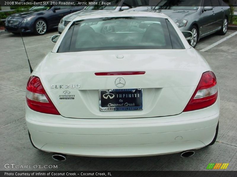 Arctic White / Beige 2008 Mercedes-Benz SLK 280 Roadster