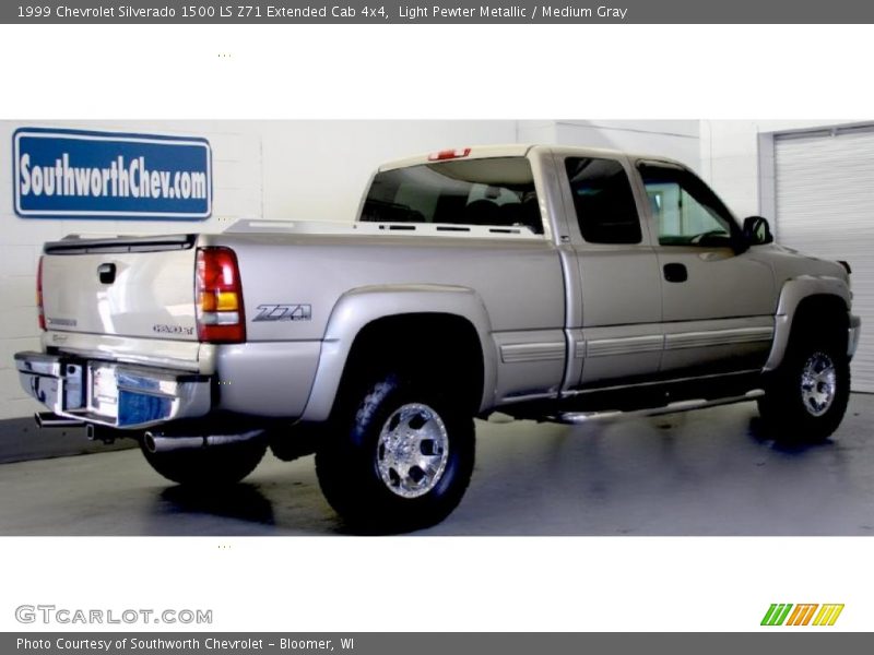 Light Pewter Metallic / Medium Gray 1999 Chevrolet Silverado 1500 LS Z71 Extended Cab 4x4