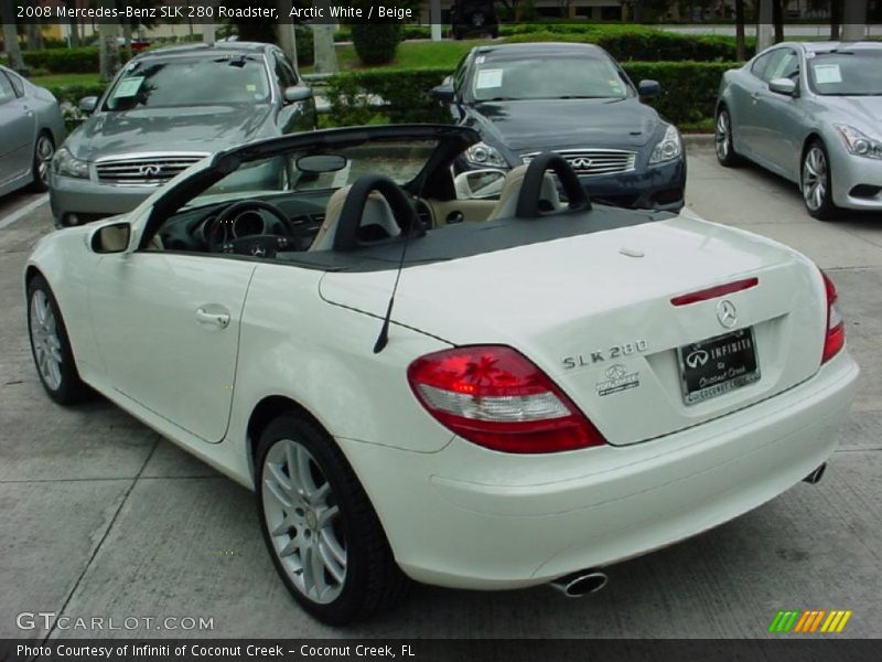 Arctic White / Beige 2008 Mercedes-Benz SLK 280 Roadster