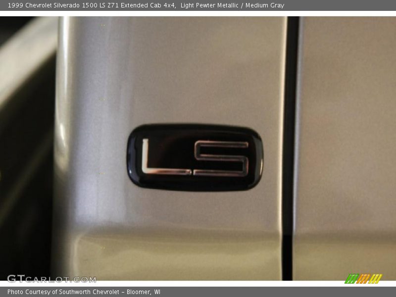Light Pewter Metallic / Medium Gray 1999 Chevrolet Silverado 1500 LS Z71 Extended Cab 4x4