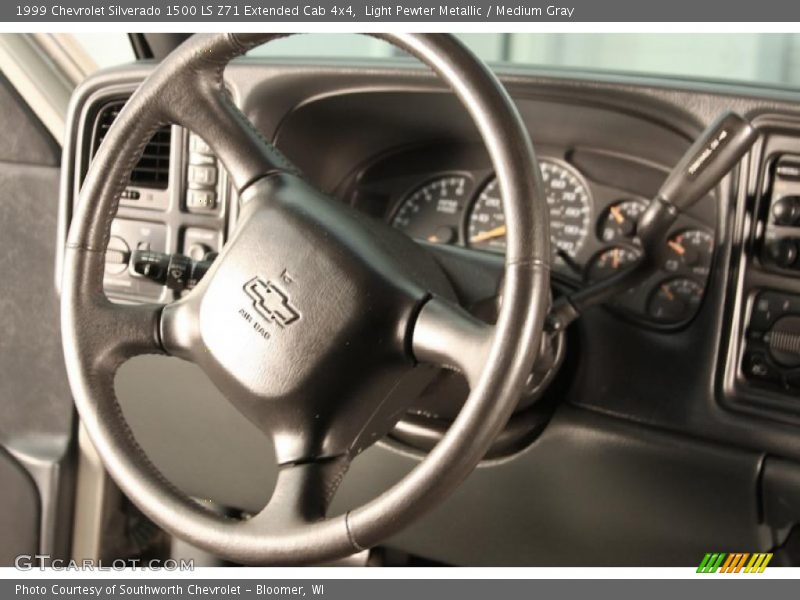 Light Pewter Metallic / Medium Gray 1999 Chevrolet Silverado 1500 LS Z71 Extended Cab 4x4