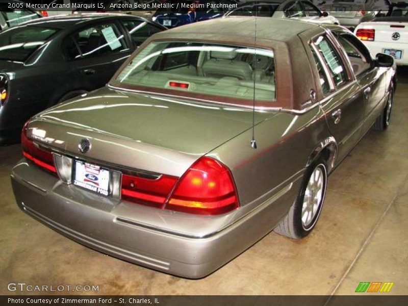 Arizona Beige Metallic / Medium Parchment 2005 Mercury Grand Marquis LS