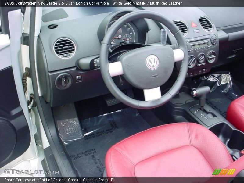  2009 New Beetle 2.5 Blush Edition Convertible Blush Red Leather Interior