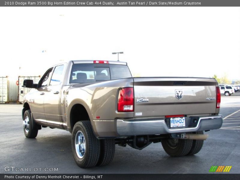 Austin Tan Pearl / Dark Slate/Medium Graystone 2010 Dodge Ram 3500 Big Horn Edition Crew Cab 4x4 Dually