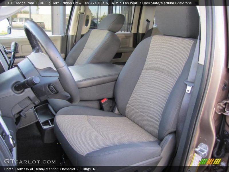 Austin Tan Pearl / Dark Slate/Medium Graystone 2010 Dodge Ram 3500 Big Horn Edition Crew Cab 4x4 Dually