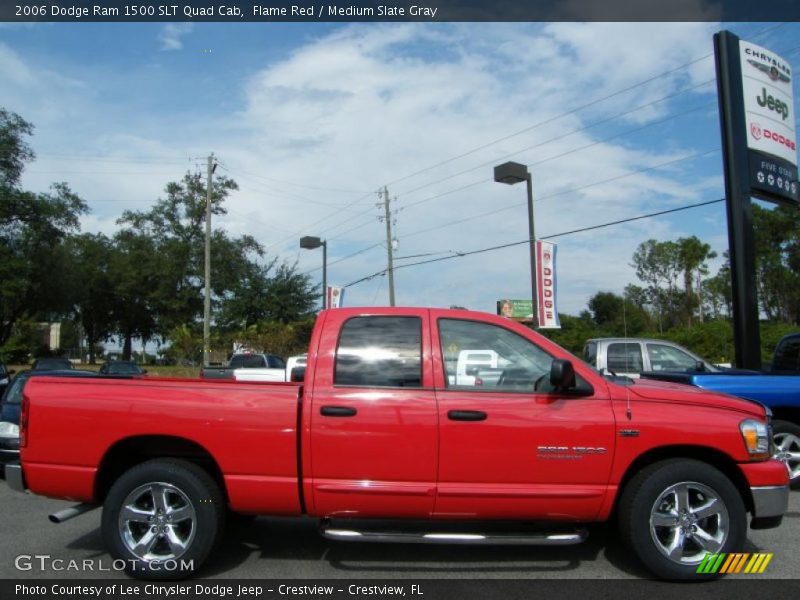 Flame Red / Medium Slate Gray 2006 Dodge Ram 1500 SLT Quad Cab