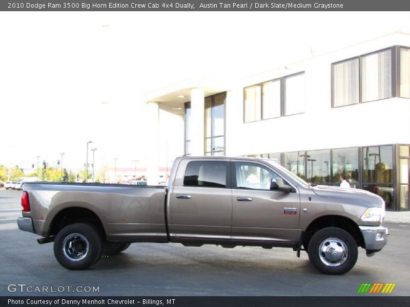 Austin Tan Pearl / Dark Slate/Medium Graystone 2010 Dodge Ram 3500 Big Horn Edition Crew Cab 4x4 Dually