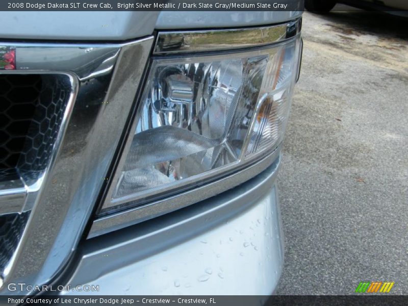 Bright Silver Metallic / Dark Slate Gray/Medium Slate Gray 2008 Dodge Dakota SLT Crew Cab