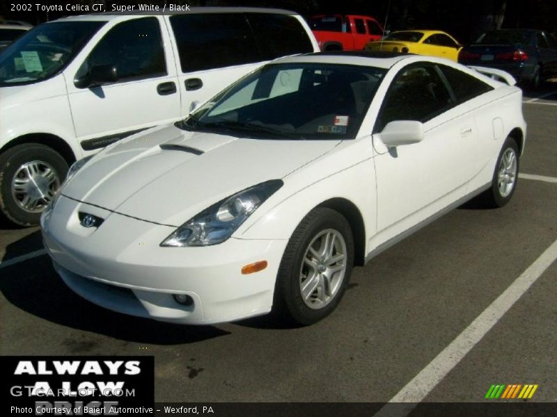 Super White / Black 2002 Toyota Celica GT