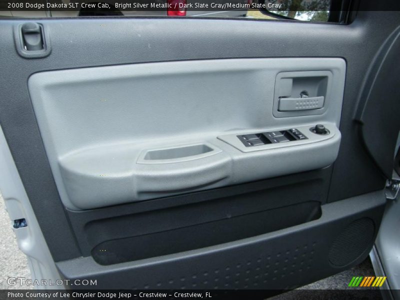 Bright Silver Metallic / Dark Slate Gray/Medium Slate Gray 2008 Dodge Dakota SLT Crew Cab