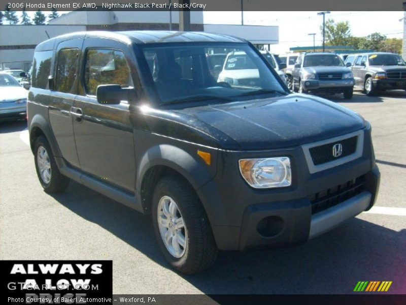 Nighthawk Black Pearl / Black/Gray 2006 Honda Element EX AWD