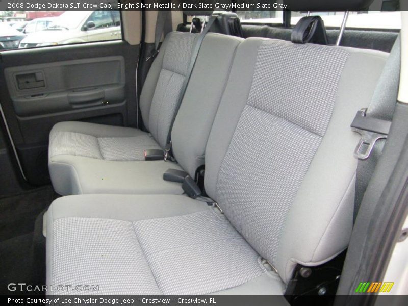 Bright Silver Metallic / Dark Slate Gray/Medium Slate Gray 2008 Dodge Dakota SLT Crew Cab