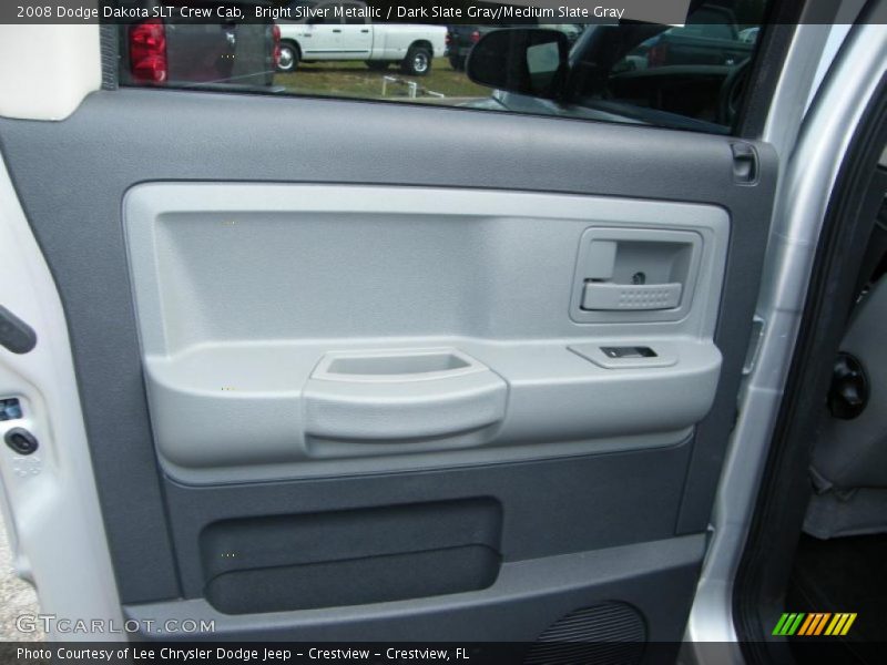 Bright Silver Metallic / Dark Slate Gray/Medium Slate Gray 2008 Dodge Dakota SLT Crew Cab