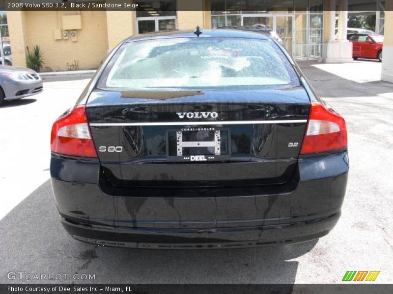 Black / Sandstone Beige 2008 Volvo S80 3.2