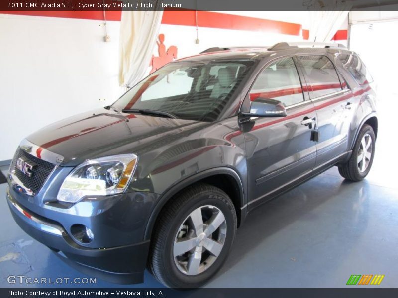 Cyber Gray Metallic / Light Titanium 2011 GMC Acadia SLT