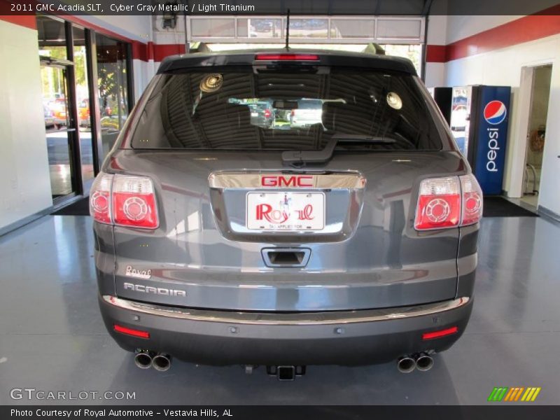 Cyber Gray Metallic / Light Titanium 2011 GMC Acadia SLT