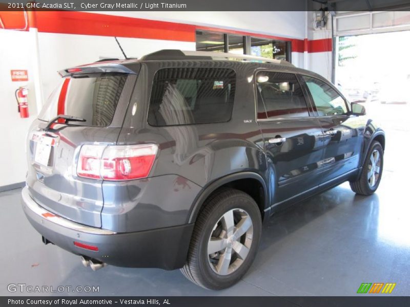 Cyber Gray Metallic / Light Titanium 2011 GMC Acadia SLT