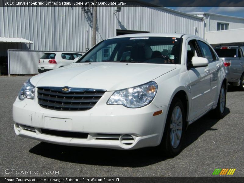 Stone White / Dark Slate Gray 2010 Chrysler Sebring Limited Sedan