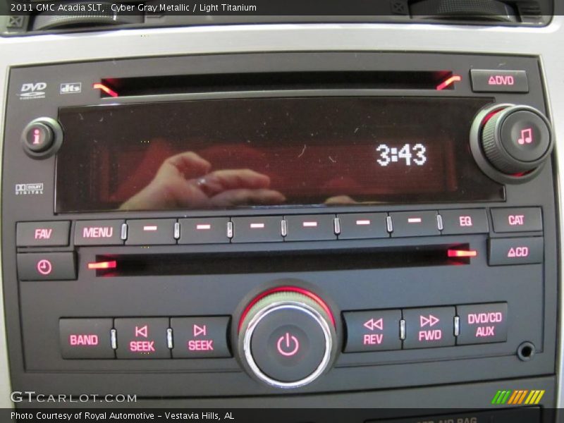 Controls of 2011 Acadia SLT