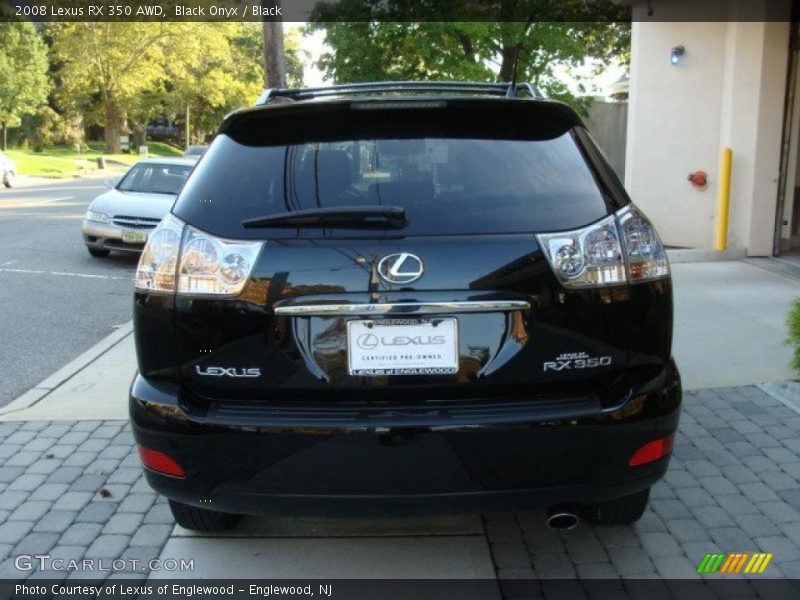 Black Onyx / Black 2008 Lexus RX 350 AWD
