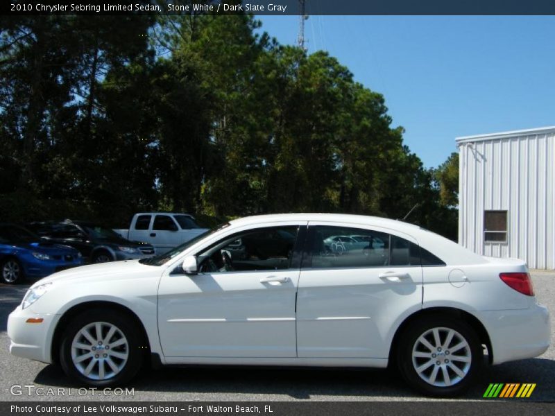 Stone White / Dark Slate Gray 2010 Chrysler Sebring Limited Sedan