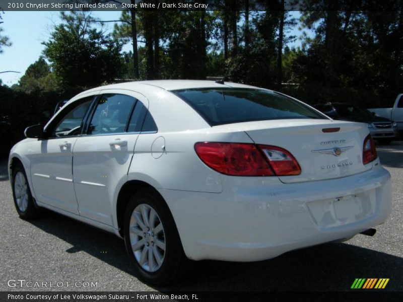 Stone White / Dark Slate Gray 2010 Chrysler Sebring Limited Sedan