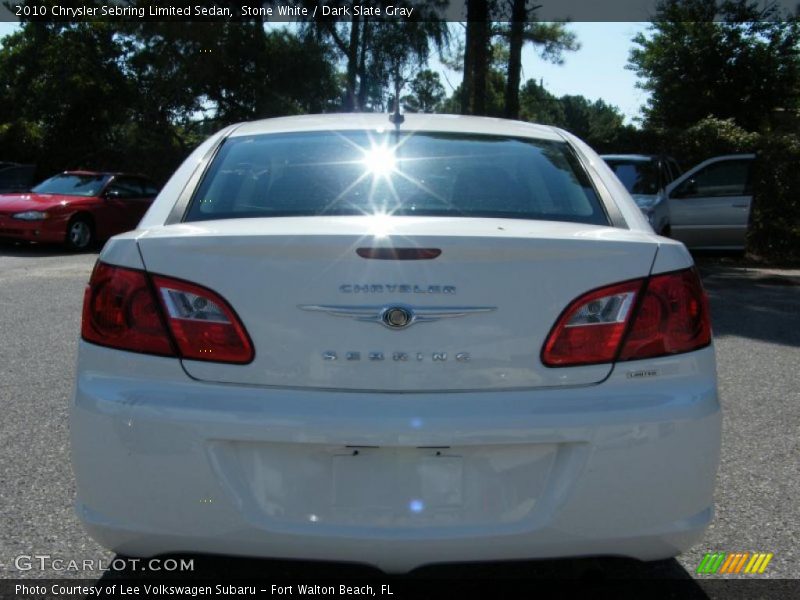 Stone White / Dark Slate Gray 2010 Chrysler Sebring Limited Sedan