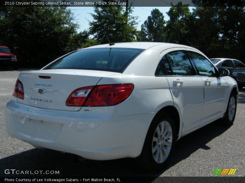Stone White / Dark Slate Gray 2010 Chrysler Sebring Limited Sedan