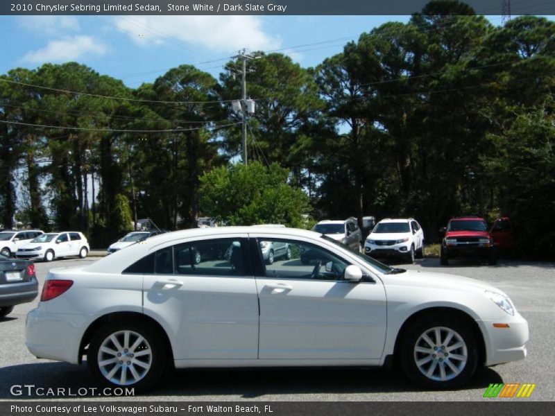 Stone White / Dark Slate Gray 2010 Chrysler Sebring Limited Sedan