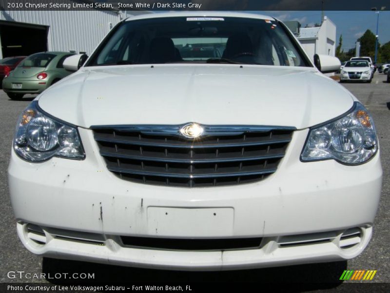 Stone White / Dark Slate Gray 2010 Chrysler Sebring Limited Sedan