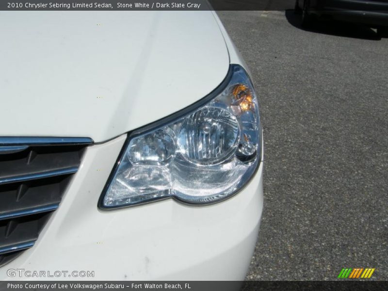 Stone White / Dark Slate Gray 2010 Chrysler Sebring Limited Sedan