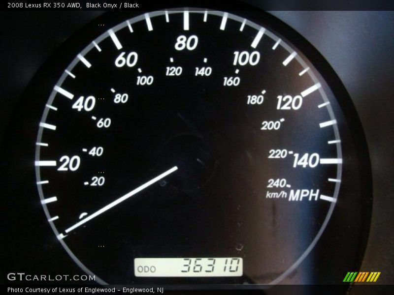 Black Onyx / Black 2008 Lexus RX 350 AWD