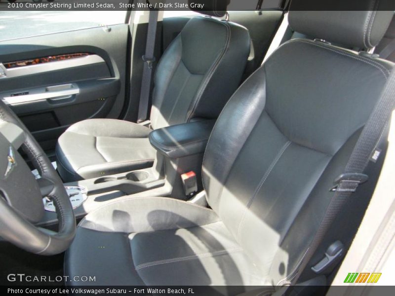 Stone White / Dark Slate Gray 2010 Chrysler Sebring Limited Sedan