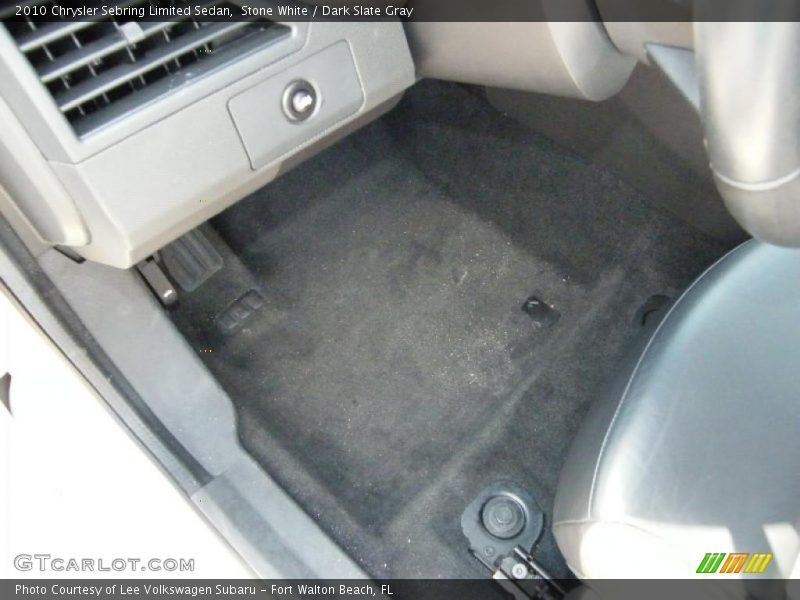 Stone White / Dark Slate Gray 2010 Chrysler Sebring Limited Sedan
