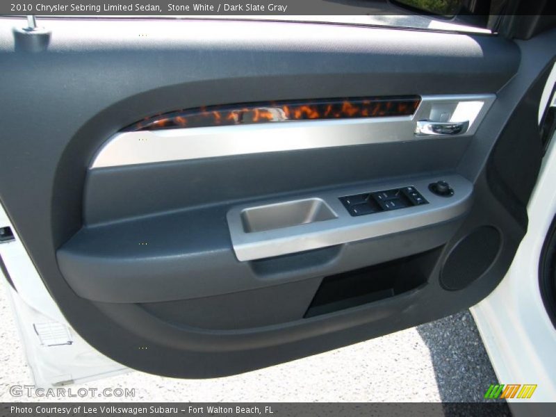 Stone White / Dark Slate Gray 2010 Chrysler Sebring Limited Sedan