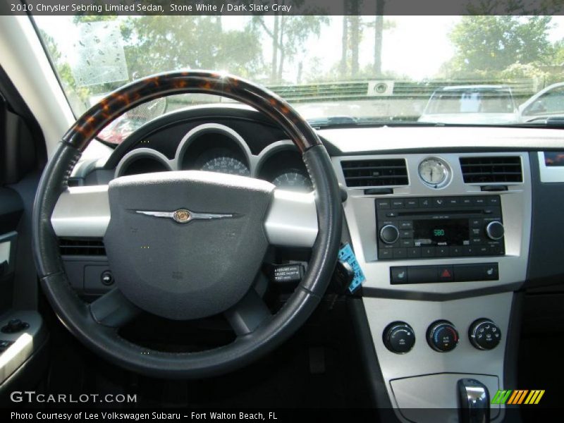 Stone White / Dark Slate Gray 2010 Chrysler Sebring Limited Sedan