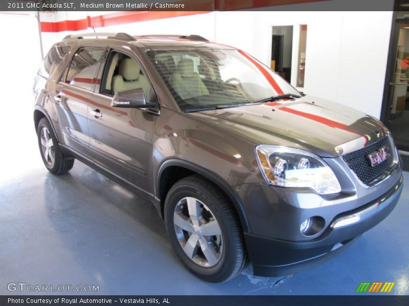 Medium Brown Metallic / Cashmere 2011 GMC Acadia SLT