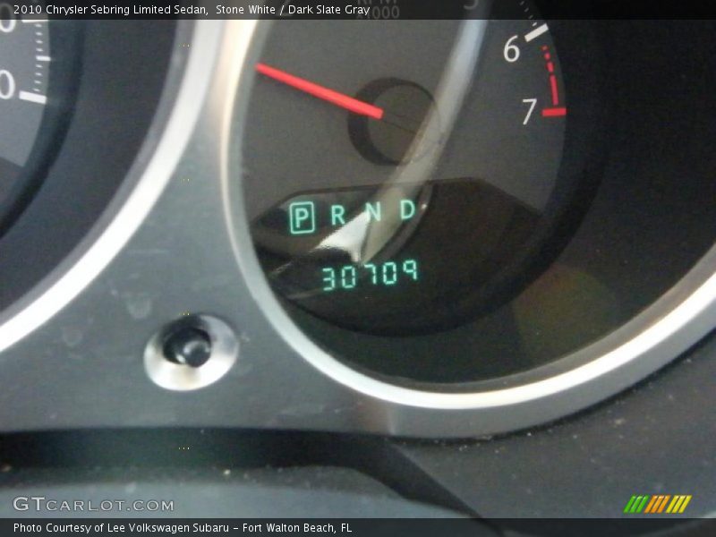Stone White / Dark Slate Gray 2010 Chrysler Sebring Limited Sedan