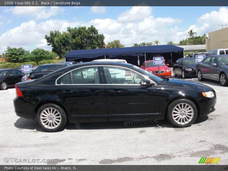 Black / Sandstone Beige 2008 Volvo S80 3.2