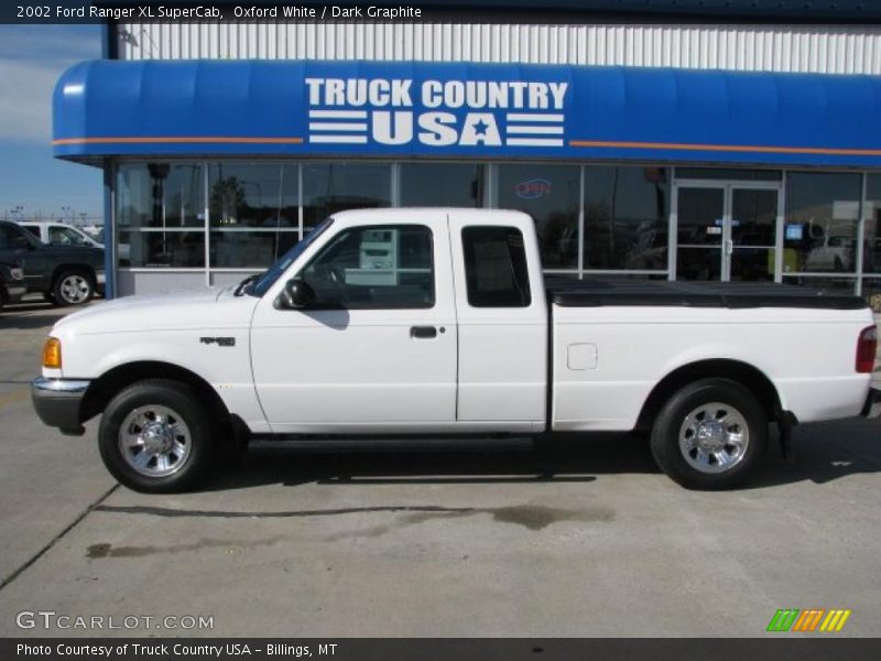 Oxford White / Dark Graphite 2002 Ford Ranger XL SuperCab
