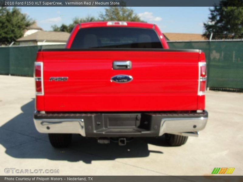 Vermillion Red / Medium Stone 2010 Ford F150 XLT SuperCrew