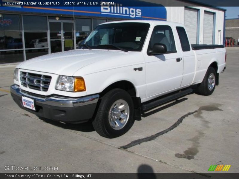 Oxford White / Dark Graphite 2002 Ford Ranger XL SuperCab