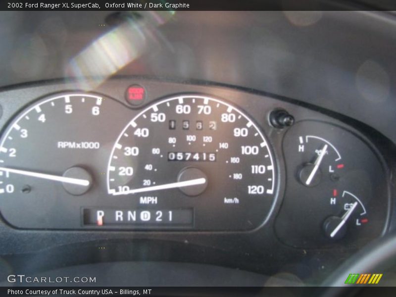 Oxford White / Dark Graphite 2002 Ford Ranger XL SuperCab